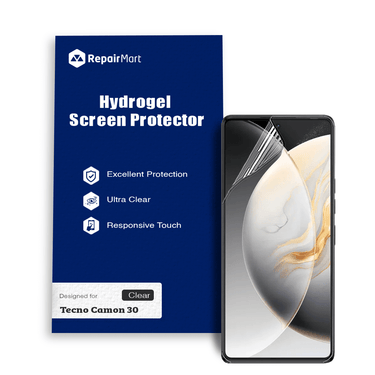 Tecno Camon 30 Compatible Premium Hydrogel Screen Protector With Full Coverage Ultra HD